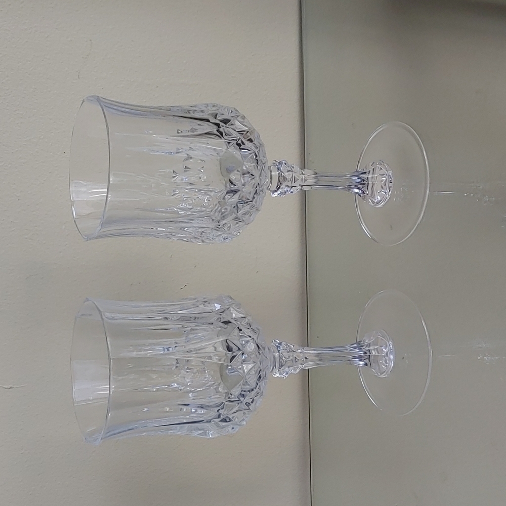 Set of 2 Vintage Crystal Glasses‎ Glasses, Barware